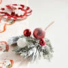 Raz 20" Mixed Greenery And Red And White Ornament Pick Christmas Tree Accessory F4309875 1 Raz 20" Mixed Greenery And Red And White Ornament Pick Christmas Tree Accessory F4309875 -Christmas Decoration F4309875 44447.1691096786
