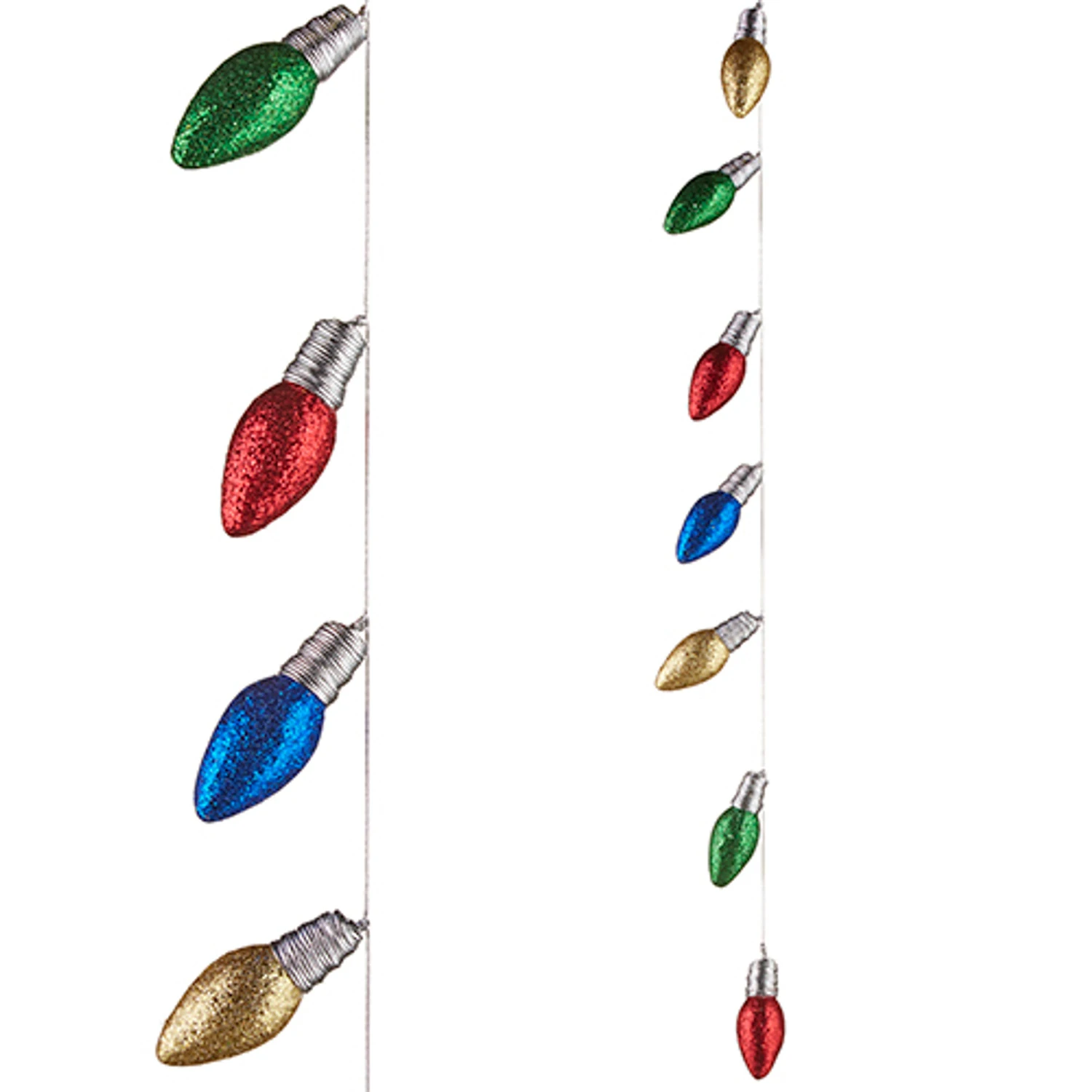 Raz 3' Light Bulb Christmas Garland G4206874 4 Raz 3' Light Bulb Christmas Garland G4206874 - Image 2