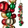 Raz 4' Red, Green, And Gold Ball Ornament Christmas Garland G4232726 -Christmas Decoration G4232726 68483.1651073129
