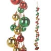 Raz 4' Red, Green, And Gold Ball Garland G4316250 2 Raz 4' Red, Green, And Gold Ball Garland G4316250 -Christmas Decoration G4316250 62552.1686230258