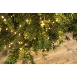 Lumineo 1128 LED Warm White Cluster Lights Green Wire -Christmas Decoration Green cluster done 6 57857.1637619403