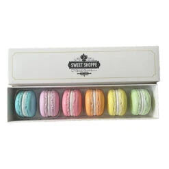 December Diamonds Set Of 6 Rainbow Macaron Christmas Ornaments 55-55701