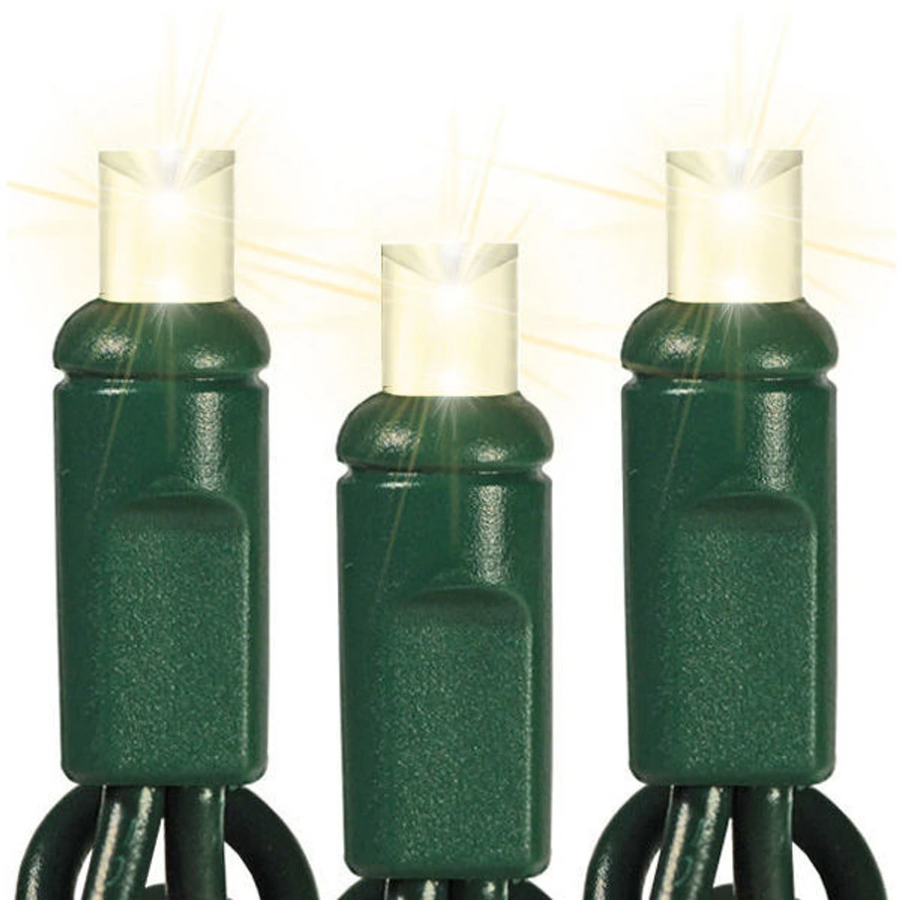 50 Light 5MM Wide Angle LED Frosted Warm White Lights Green Wire 3 50 Light 5MM Wide Angle LED Frosted Warm White Lights Green Wire