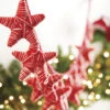 Raz 6' Red And White Yarn Star Christmas Tree Garland G4160800 -Christmas Decoration api1rfwse 89394.1646091868