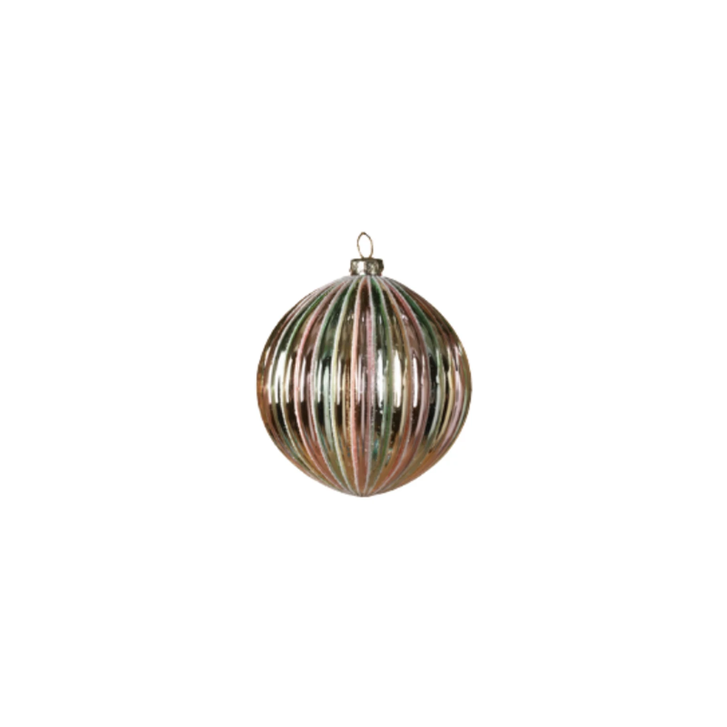 4.5" 100MM Iridescent Glass Ball Christmas Ornament 2616630 5 4.5" 100MM Iridescent Glass Ball Christmas Ornament 2616630 - Image 3