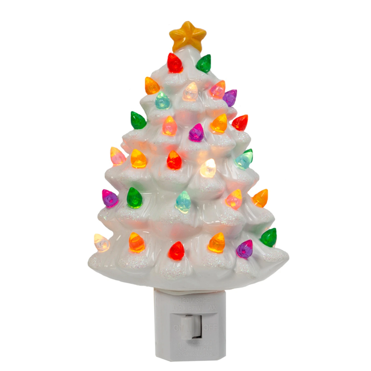 6.1" Ceramic Christmas Tree Plug-In Christmas Night Light 2594380 5 6.1" Ceramic Christmas Tree Plug-In Christmas Night Light 2594380 - Image 3