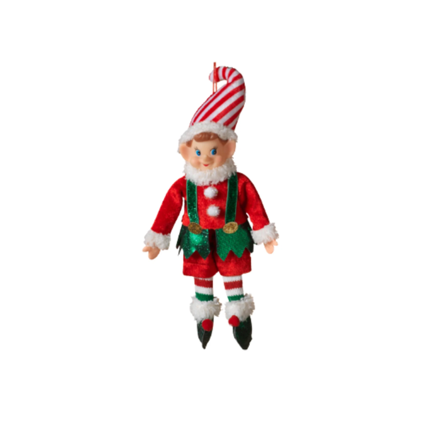 10.75" Metallic Red And White Elf Christmas Ornament 2617580 4 10.75" Metallic Red And White Elf Christmas Ornament 2617580 - Image 2
