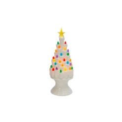 12.9" Battery Operated Red And Green Or White Ceramic Christmas Tree Figure 2598020 7 12.9" Battery Operated Red And Green Or White Ceramic Christmas Tree Figure 2598020 -Christmas Decoration apiacqulj 52656.1646091887