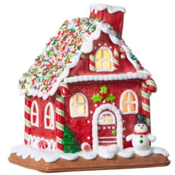 Raz 7.25" Battery Operated LED Lighted Claydough Gingerbread House Christmas Figure 4016097 7 Raz 7.25" Battery Operated LED Lighted Claydough Gingerbread House Christmas Figure 4016097 -Christmas Decoration apibhc9ux 53579.1646091950