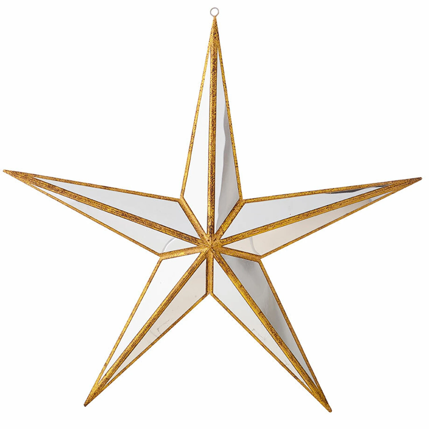 Raz 15" Large Gold Mirrored Star Christmas Ornament 4016149 4 Raz 15" Large Gold Mirrored Star Christmas Ornament 4016149 - Image 2