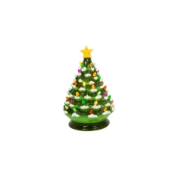 8" Battery Musical Lighted Green Or White Ceramic Christmas Tree Figure 2534190 -Christmas Decoration apidvgzss 38283.1646091946
