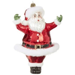 Raz Eric Cortina 4.75" Or 7.5" Large Retro Santa Glass Christmas Ornament -Christmas Decoration apif13j8r 94732.1646091956
