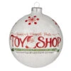 Raz 4.75" North Pole Toy Shop Glass Ball Christmas Ornament 4124529 -Christmas Decoration apifsp121 56301.1646091930