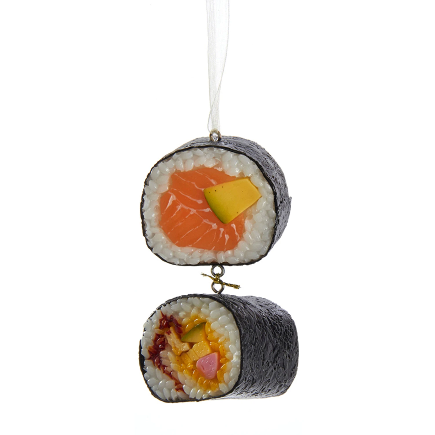 Kurt Adler 3.5" Sushi Roll Christmas Ornament D3693 4 Kurt Adler 3.5" Sushi Roll Christmas Ornament D3693 - Image 2