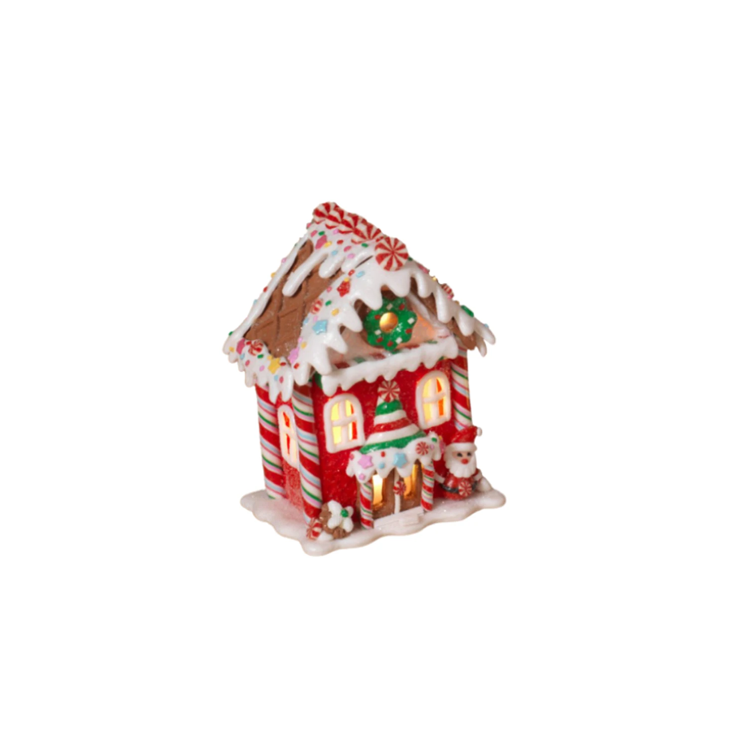 5.5" Battery Operated Claydough Gingerbread House 2599290 6 5.5" Battery Operated Claydough Gingerbread House 2599290 - Image 4
