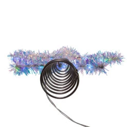 Kurt Adler 12.2" LED Lighted Silver Tinsel Star Christmas Tree Topper AD1022RGB -Christmas Decoration apijv1tmk 39089.1646091915