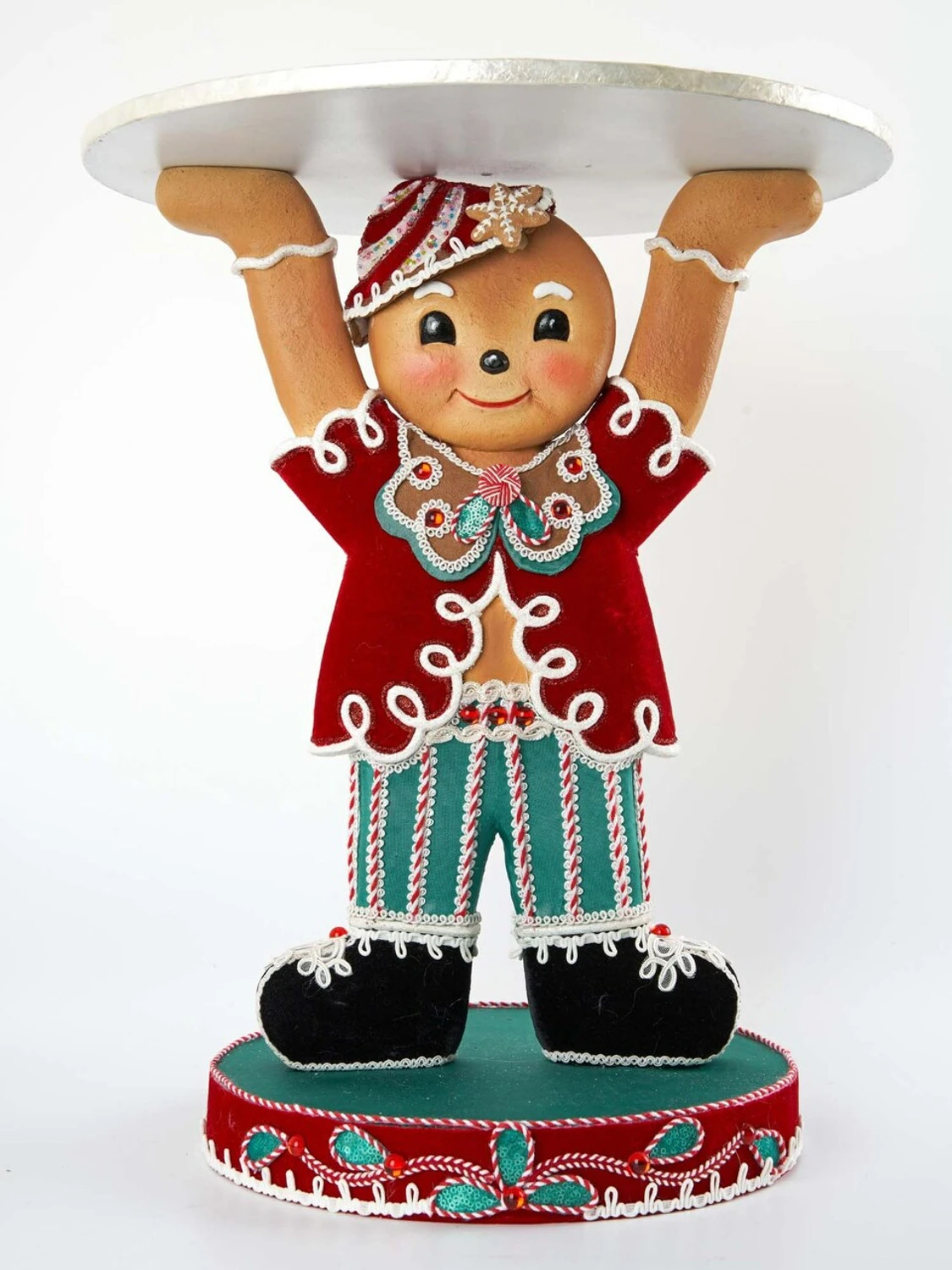 Katherine's Collection 20.5" Gingerbread Forrest Gingerbread Man Platter 28-128130 3 Katherine's Collection 20.5" Gingerbread Forrest Gingerbread Man Platter 28-128130