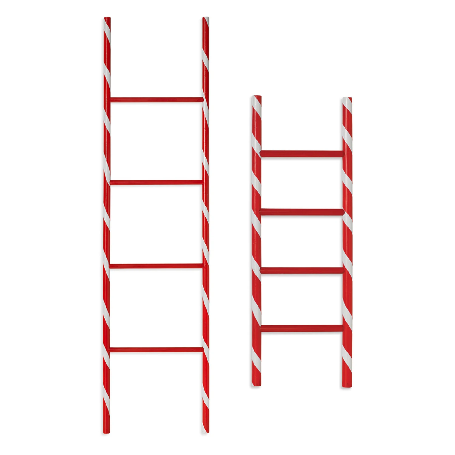 24" Or 48" Wooden Holiday Candy Cane Ladder Christmas Decoration 3 24" Or 48" Wooden Holiday Candy Cane Ladder Christmas Decoration