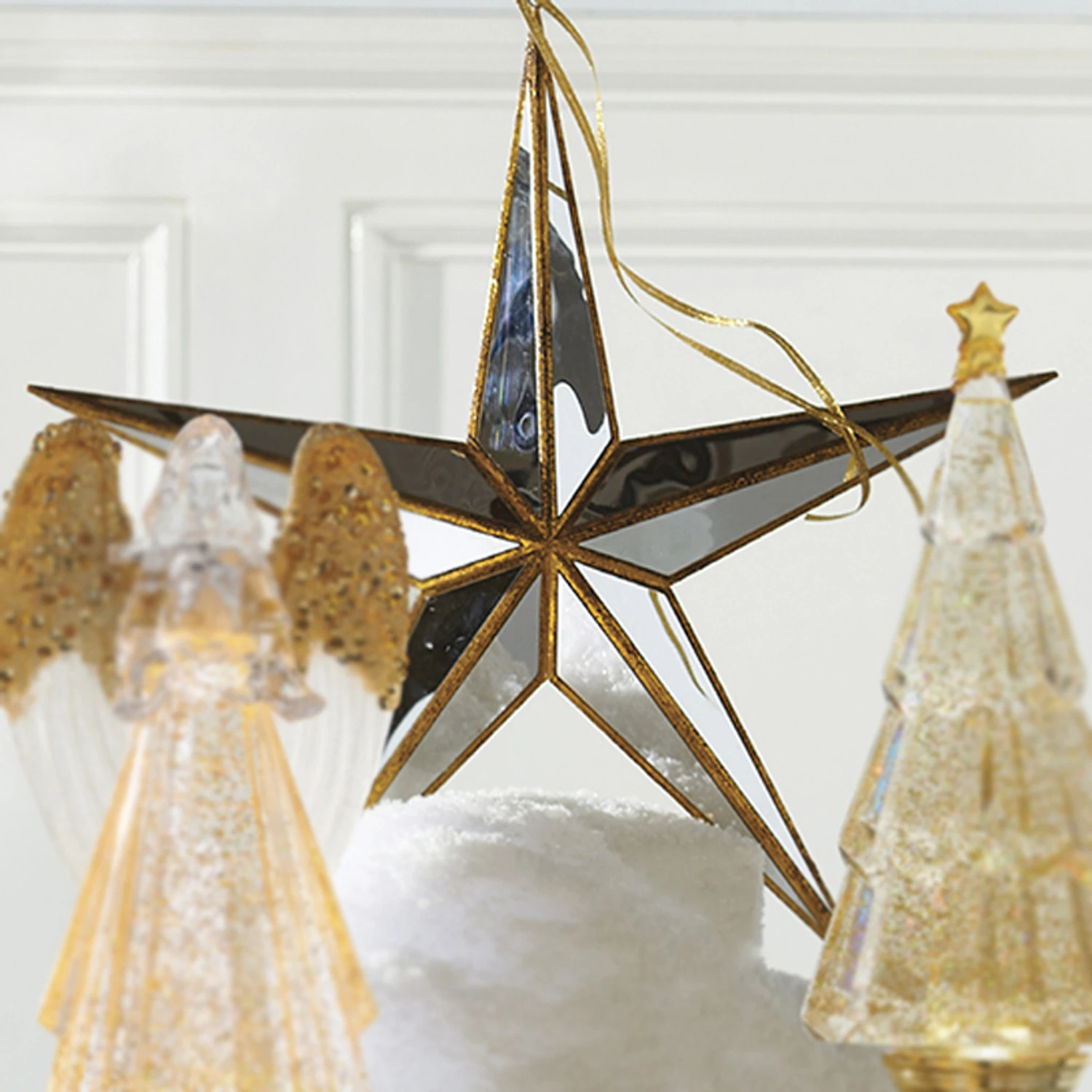 Raz 15" Large Gold Mirrored Star Christmas Ornament 4016149 3 Raz 15" Large Gold Mirrored Star Christmas Ornament 4016149