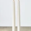 Uyuni 11" Moving Flame White Unscented Taper Candle Set Of 2 4034512 -Christmas Decoration apilf5ai6 62207.1646091861