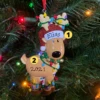 Reindeer Tangled In Lights Personalized Christmas Ornament OR1370 -Christmas Decoration apillmmtq 26868.1666293243