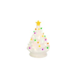 8" Battery Musical Lighted Green Or White Ceramic Christmas Tree Figure 2534190 -Christmas Decoration apimqckjj 03439.1646091947
