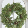 Raz 27" Iced Mixed Greenery, Eucalyptus And Pinecone Christmas Wreath W4102617 -Christmas Decoration apipnzygh 39099.1646091913