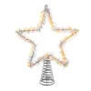 Kurt Adler 12.2" LED Lighted Warm White Silver Tinsel Star Christmas Tree Topper AD1022WW 2 Kurt Adler 12.2" LED Lighted Warm White Silver Tinsel Star Christmas Tree Topper AD1022WW -Christmas Decoration apipxfl0b 13105.1646091907