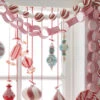 Raz 4' Red And White Striped Chain Christmas Garland G4106712 1 Raz 4' Red And White Striped Chain Christmas Garland G4106712 -Christmas Decoration apireo4gj 49258.1646091949