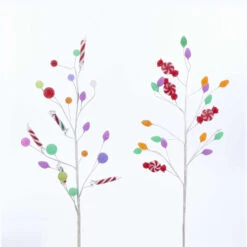 Kurt Adler 24" Multi Color Candy Christmas Pick D3000