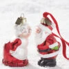 Raz 3.5" Eric Cornina Mr. And Mrs. Claus Glass Christmas Ornament 4153127 -Christmas Decoration apisrsy7e 57281.1646091877