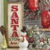 Raz 24.75" Santa Stops Here Wooden Framed Christmas Wall Art 4111239 2 Raz 24.75" Santa Stops Here Wooden Framed Christmas Wall Art 4111239 -Christmas Decoration apist6c7v 06137.1646091866