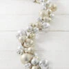 Raz 4' Champagne And Silver Ball Christmas Garland G4116150 -Christmas Decoration apisv6jxr 66639.1646091906