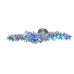 Kurt Adler 12.2" LED Lighted Silver Tinsel Star Christmas Tree Topper AD1022RGB -Christmas Decoration apit74un8 38456.1646091910