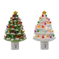 6.1" Ceramic Christmas Tree Plug-In Christmas Night Light 2594380