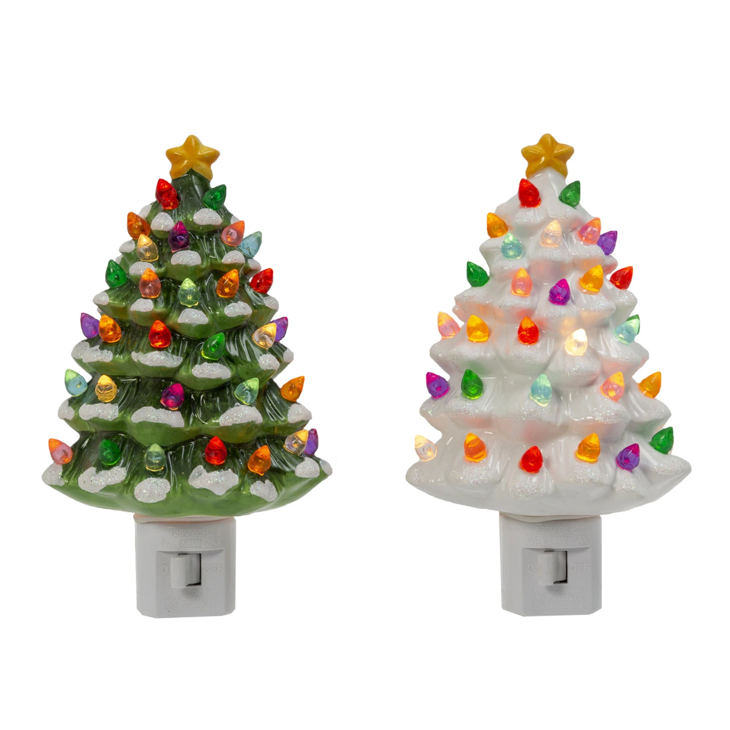 6.1" Ceramic Christmas Tree Plug-In Christmas Night Light 2594380 3 6.1" Ceramic Christmas Tree Plug-In Christmas Night Light 2594380