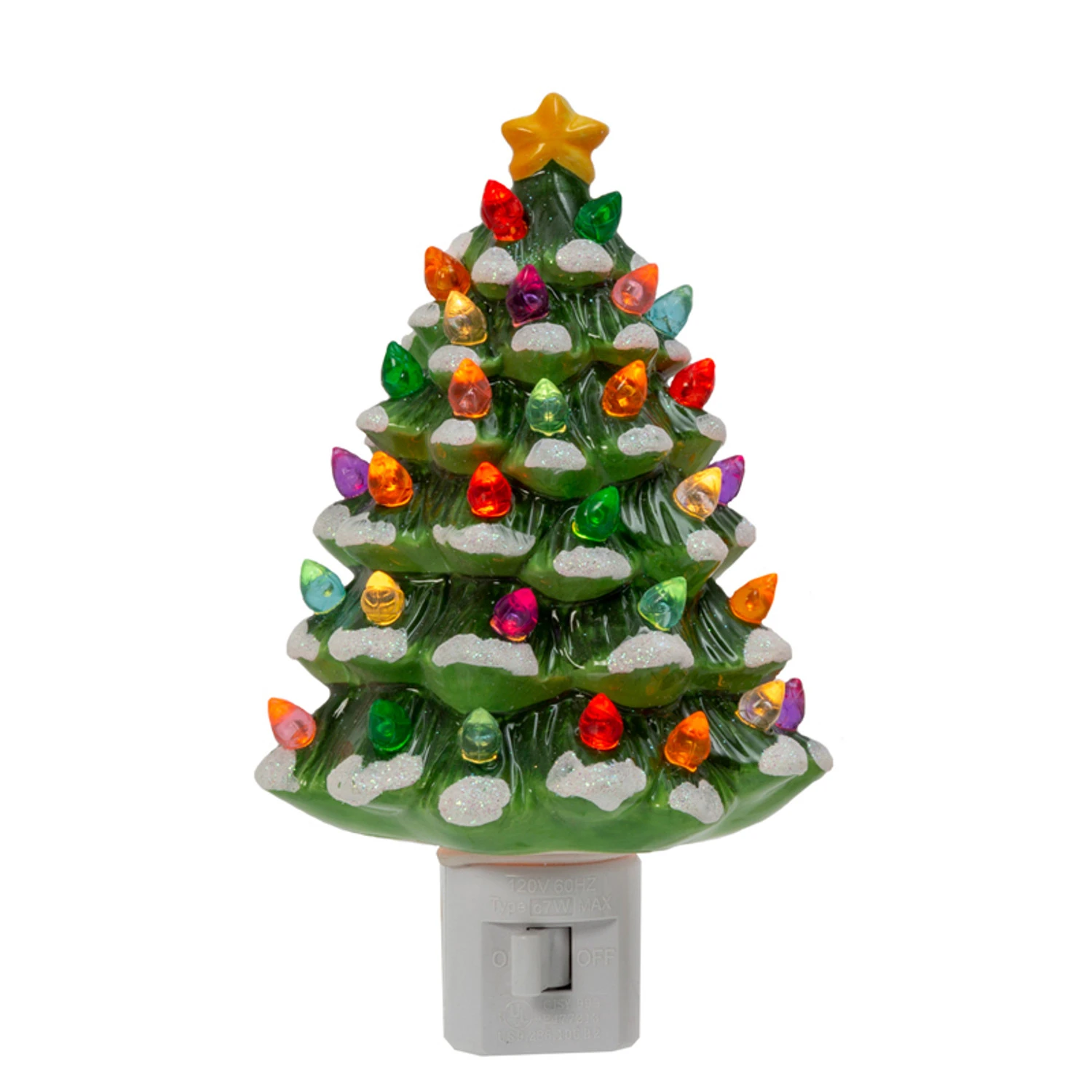 6.1" Ceramic Christmas Tree Plug-In Christmas Night Light 2594380 4 6.1" Ceramic Christmas Tree Plug-In Christmas Night Light 2594380 - Image 2