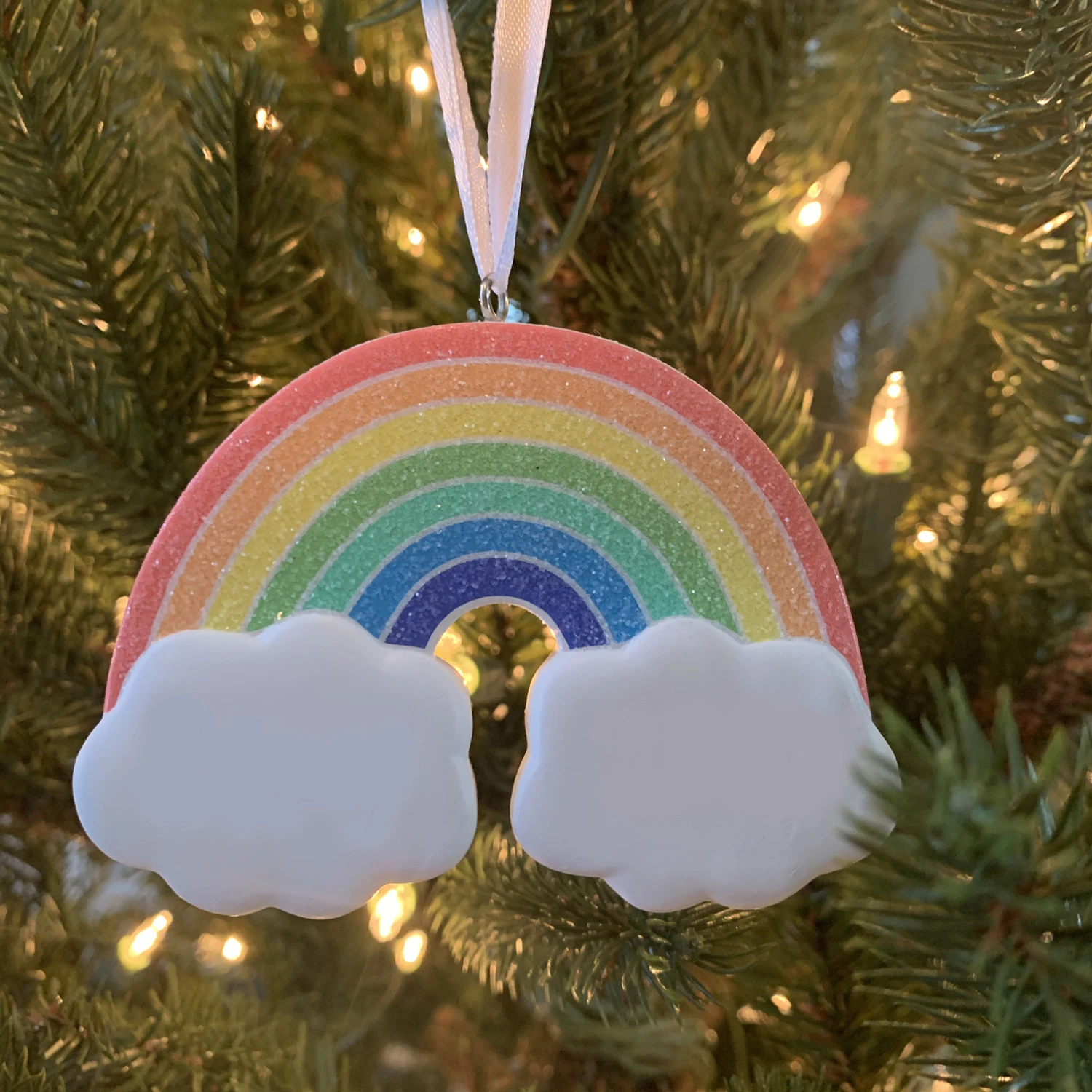 Hallmark 3.5" Rainbow Personalized Christmas Ornament 1HGO2253 5 Hallmark 3.5" Rainbow Personalized Christmas Ornament 1HGO2253 - Image 3