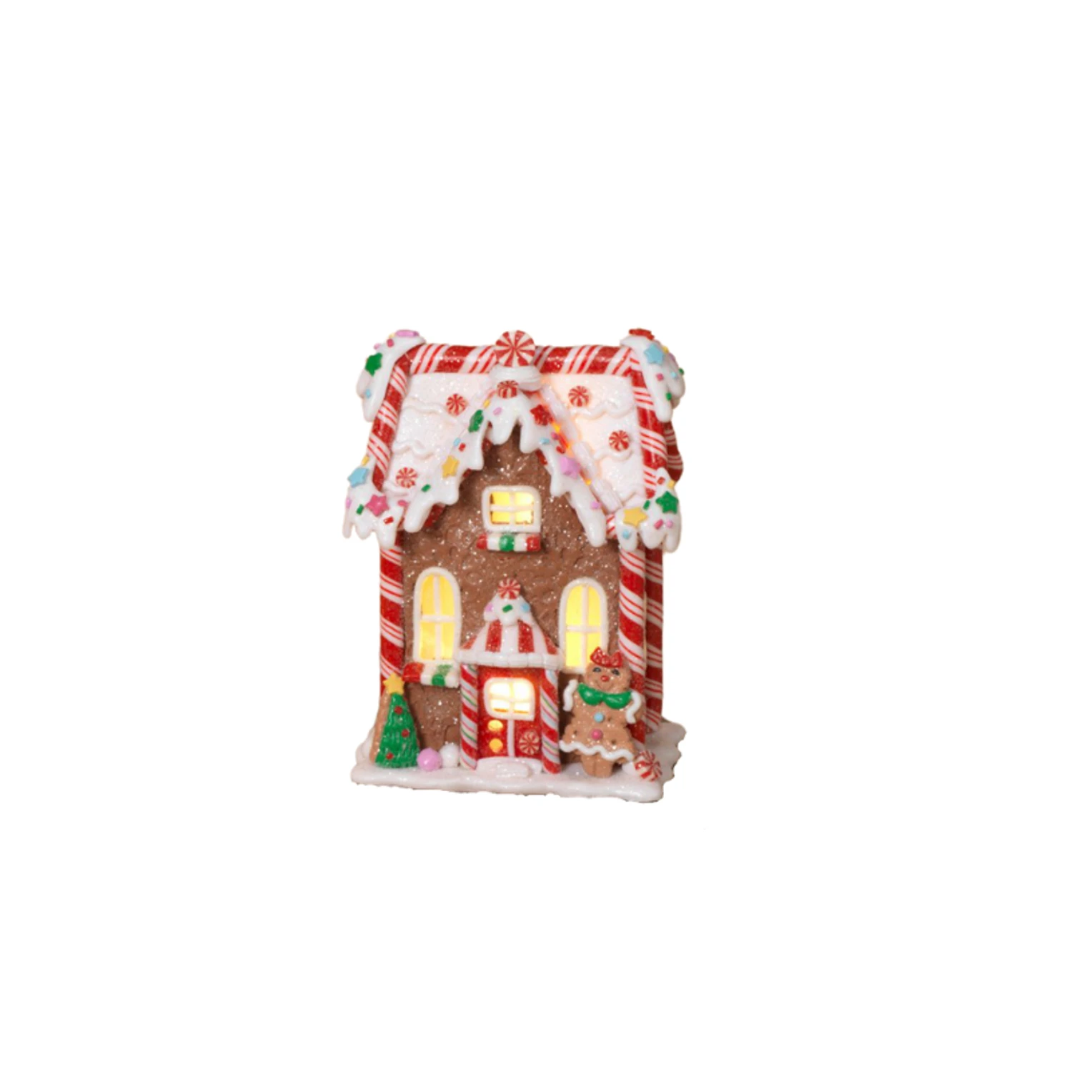 5.5" Battery Operated Claydough Gingerbread House 2599290 7 5.5" Battery Operated Claydough Gingerbread House 2599290 - Image 5