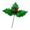 Kurt Adler 19" Large Green Holly Leaf With Red Berry Pick C0305 1 Kurt Adler 19" Large Green Holly Leaf With Red Berry Pick C0305 -Christmas Decoration c0305 11736.1678722653