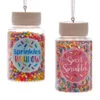 Kurt Adler 3.3" Set Of 2 Cookie Sprinkles Jar Christmas Ornament D4226 -Christmas Decoration d4226 00648.1677690736