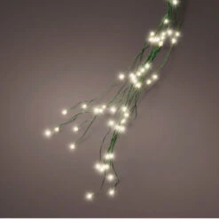 Lumineo Christmas Tree Micro LED Warm White Lights On Green Wire Easy Hang Loop For 7ft Tree -Christmas Decoration easy hang string lights warm white micro wire 06286.1669135862