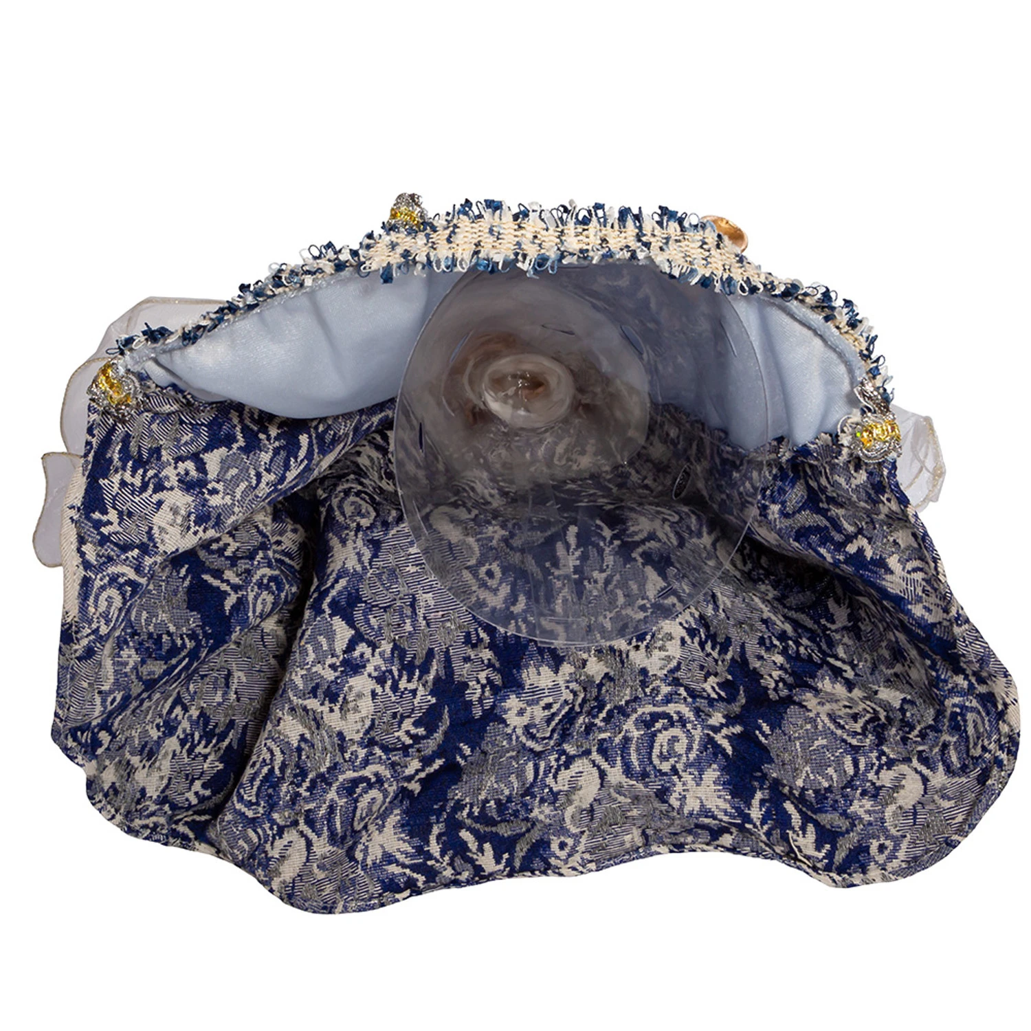 Kurt Adler 17" Indigo Blue Delft Angel Christmas Tree Topper J6099 9 Kurt Adler 17" Indigo Blue Delft Angel Christmas Tree Topper J6099 - Image 7