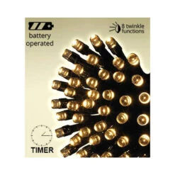 Lumineo 96 LED Warm White Twinkle Lights Black Wire 10 Lumineo 96 LED Warm White Twinkle Lights Black Wire -Christmas Decoration llumineo 96 led pic 4 58560.1541270805