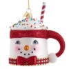 Kurt Adler 4.5" Noble Gems Snowman Mug Glass Christmas Ornament NBX0096 -Christmas Decoration nbx0096 94914.1678121593
