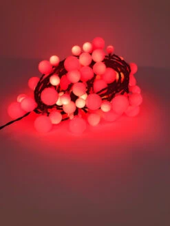 Lumineo 120 LED Color Changing Cherry Lights Black Wire -Christmas Decoration red 15012.1604691969
