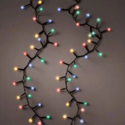 Lumineo 500 LED Color Cherry Compact Twinkle Lights Black Wire 13 Lumineo 500 LED Color Cherry Compact Twinkle Lights Black Wire -Christmas Decoration style llights 57301.1668959557