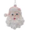 Kurt Adler 6" Glass Pink And Silver Santa Head Glass Christmas Ornament T2802 -Christmas Decoration t2802 51130.1678127290
